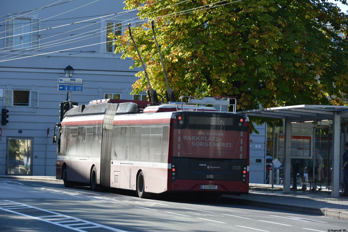 14.10.2019 | Österreich - Salzburg | S 758 PZ   323  | Solaris Trollino MetroStyle |