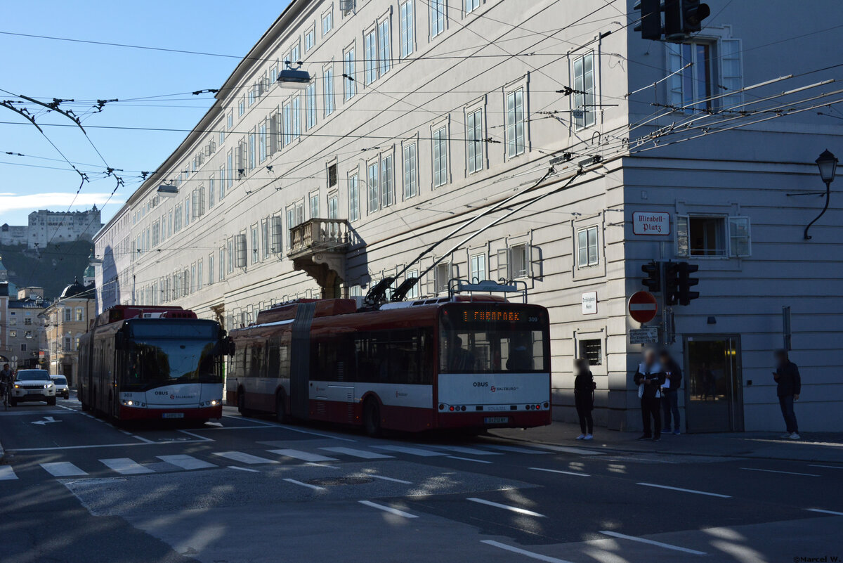 14.10.2019 | Österreich - Salzburg | S 812 TU  303  + S 213 NY  309  | Solaris Trollino 18 |