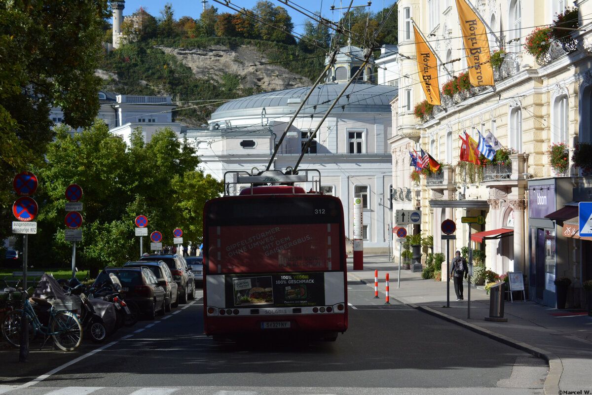 14.10.2019 | Österreich - Salzburg | S 321 NY  312  | Solaris Trollino 18 |