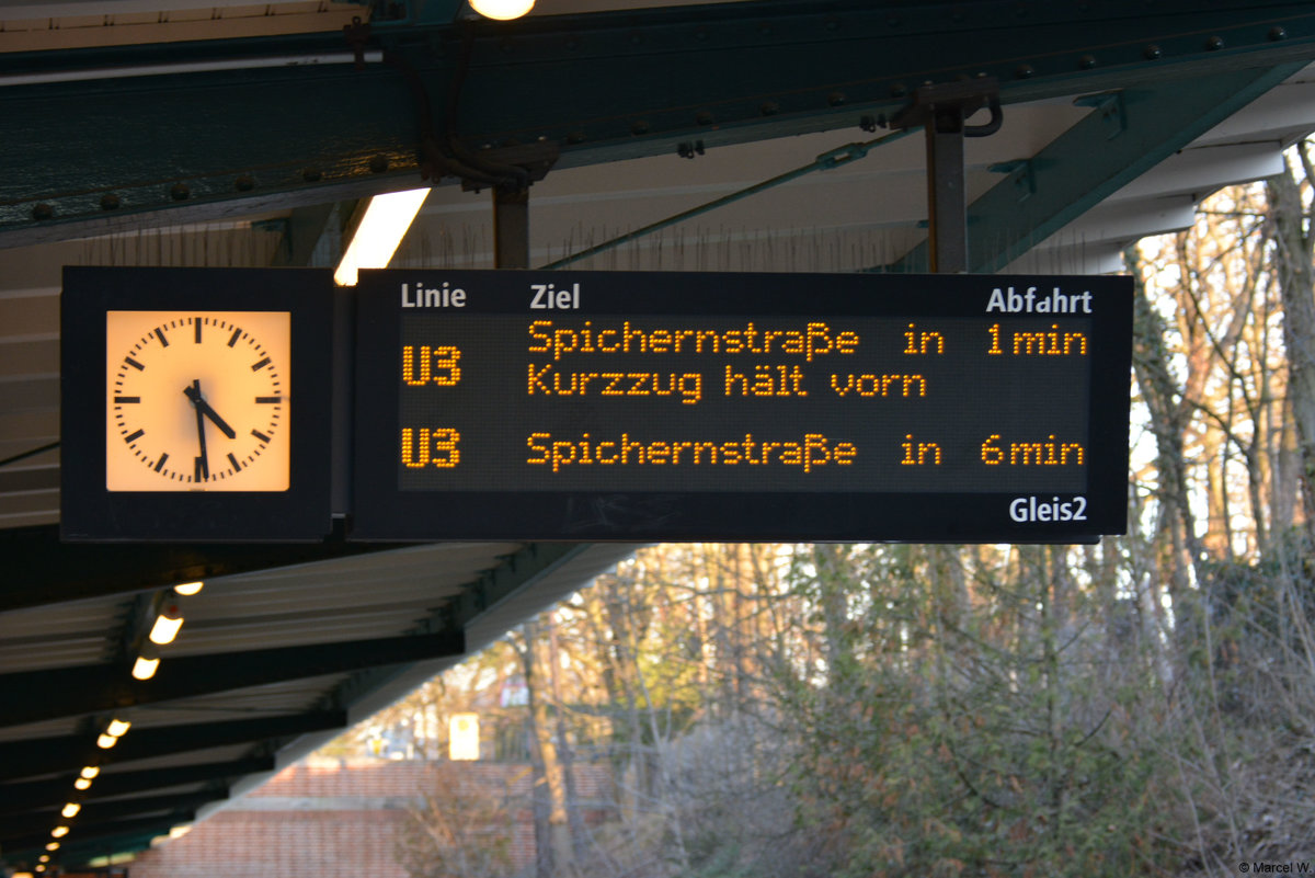 15.02.2019 | U-Bahnhof, Berlin Oskar-Helene-Heim |