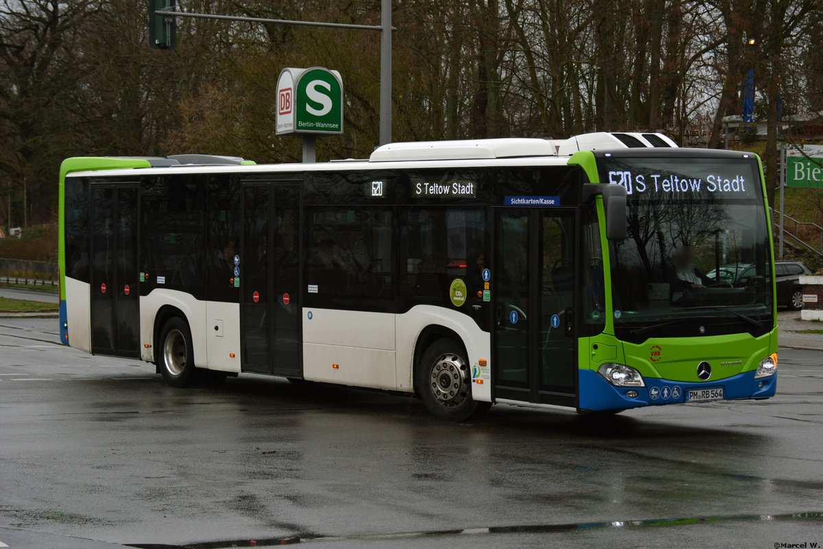15.03.2019 | Berlin Wannsee | regiobus PM | PM-RB 564 | Mercedes Benz Citaro II |