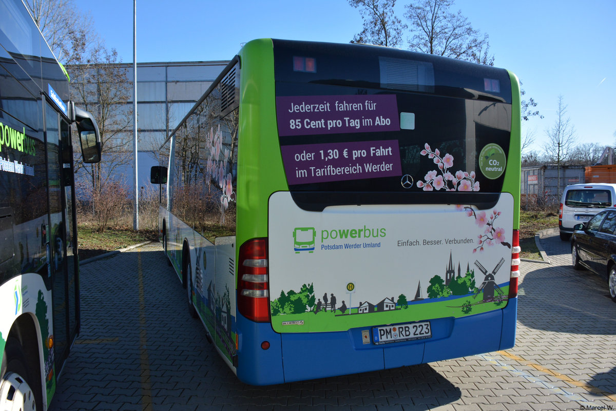 16.02.2019 | Werder / Havel (Brandenburg) | regiobus PM | PM-RB 223 | Mercedes Benz Citaro I Facelift Ü |