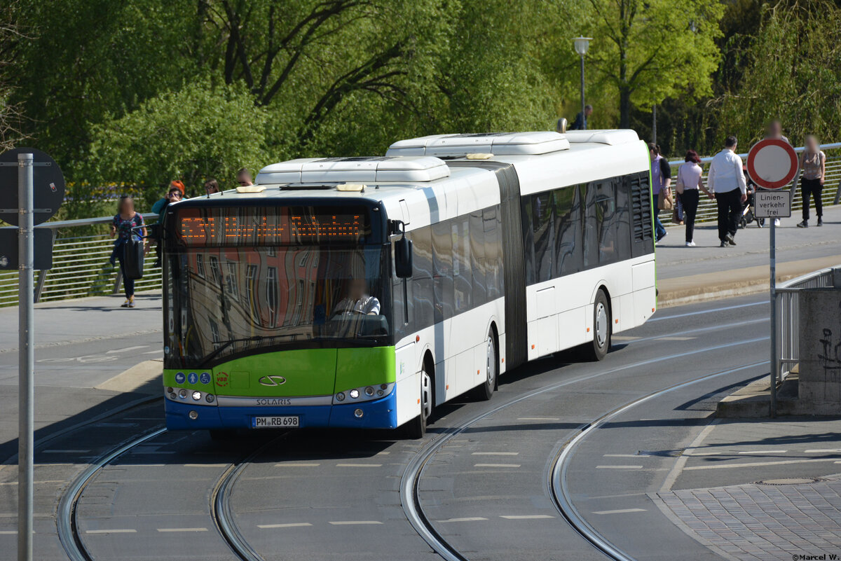 21.04.2019 | Potsdam | Regiobus PM | PM-RB 698 | Solaris Urbino 18 |