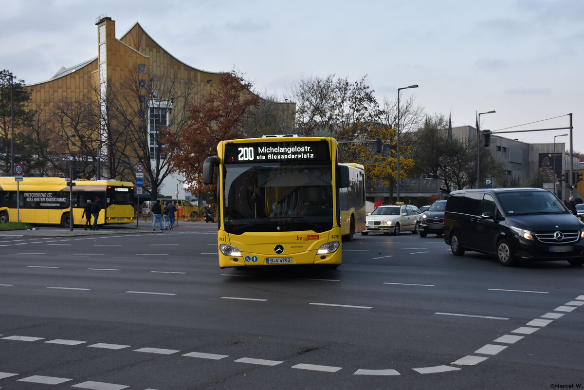 23.11.2019 | Berlin - Potsdamer Platz | B-V 4793 | Mercedes Benz Citaro II G |