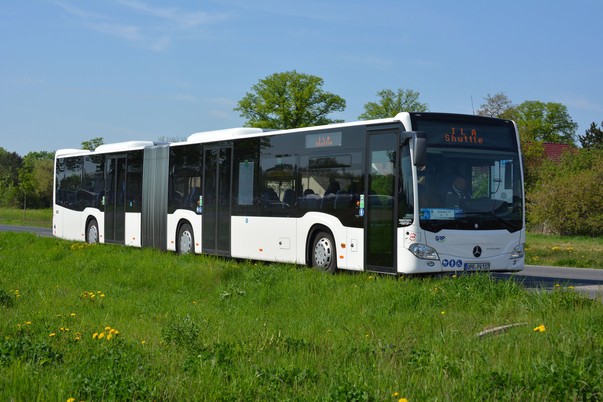28.04.2018 | Brandenburg - Schönefeld (ILA) | Mercedes Benz Citaro II GÜ | Ostprignitz-Ruppiner Personennahverkehrsgesellschaft mbH | OPR-PV 517 |
