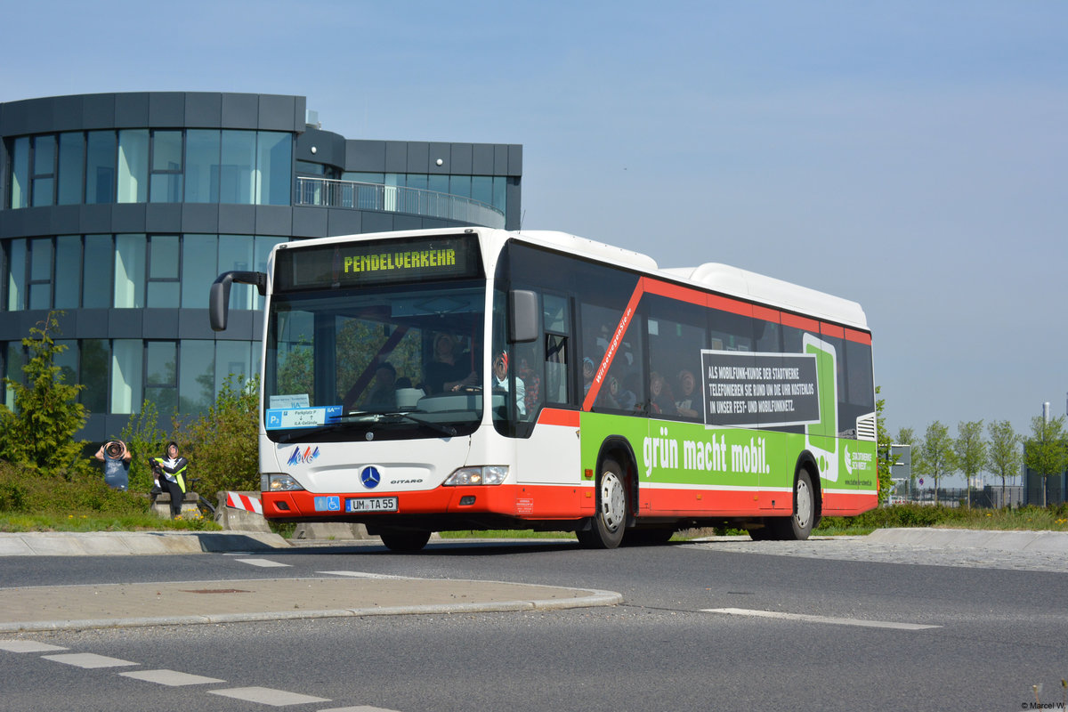 28.04.2018 | Brandenburg - Schönefeld (ILA) | Mercedes Benz Citaro I Facelift Ü LE | Uckermärkische Verkehrsgesellschaft mbH | UM-TA 55 |