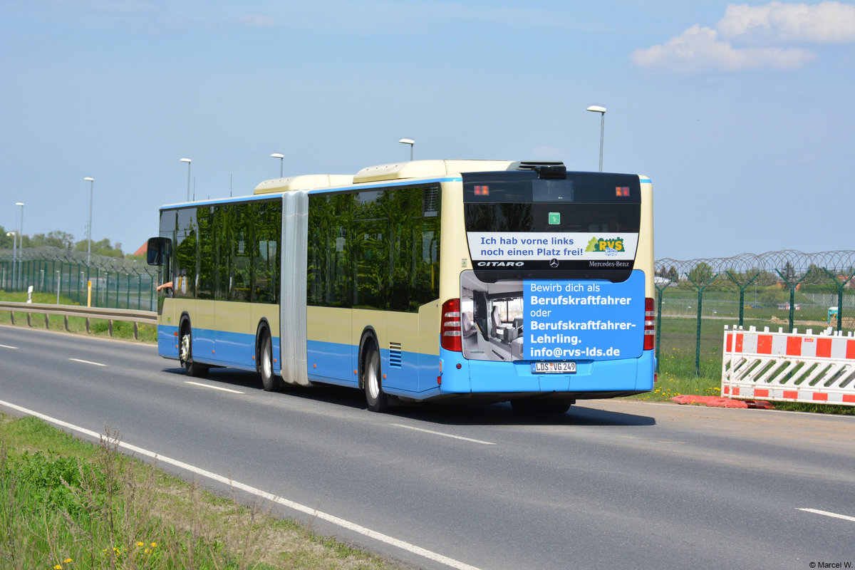 28.04.2018 | Brandenburg - Schönefeld (ILA) | Mercedes Benz Citaro I Facelift G | Regionale Verkehrsgesellschaft Dahme-Spreewald | LDS-VG 249 |