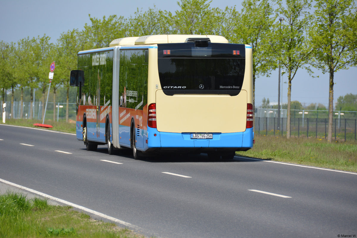 28.04.2018 | Brandenburg - Schönefeld (ILA) | Mercedes Benz Citaro I Facelift G | Regionale Verkehrsgesellschaft Dahme-Spreewald | LDS-VG 256 |