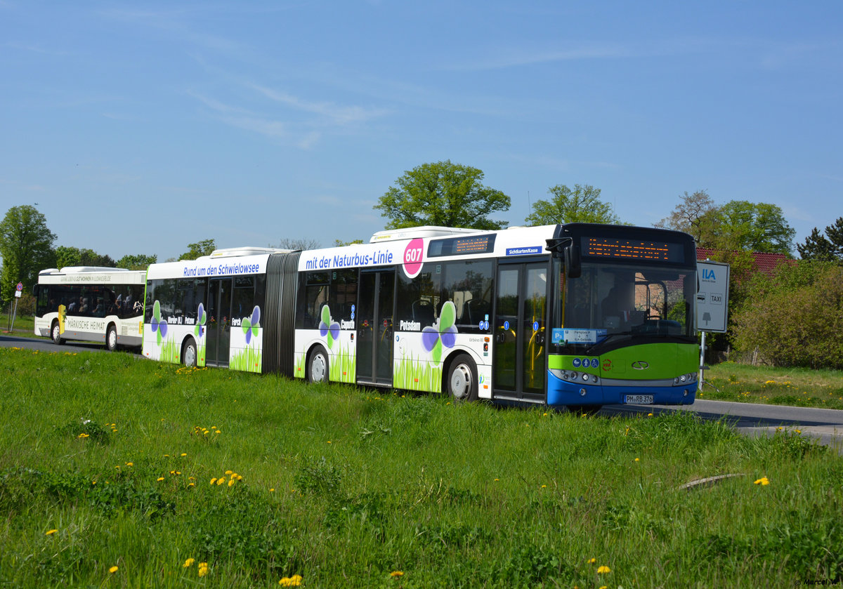 28.04.2018 | Brandenburg - Schnefeld (ILA) | Solaris Urbino 18 | regiobus Potsdam Mittelmark GmbH | PM-RB 376 |
