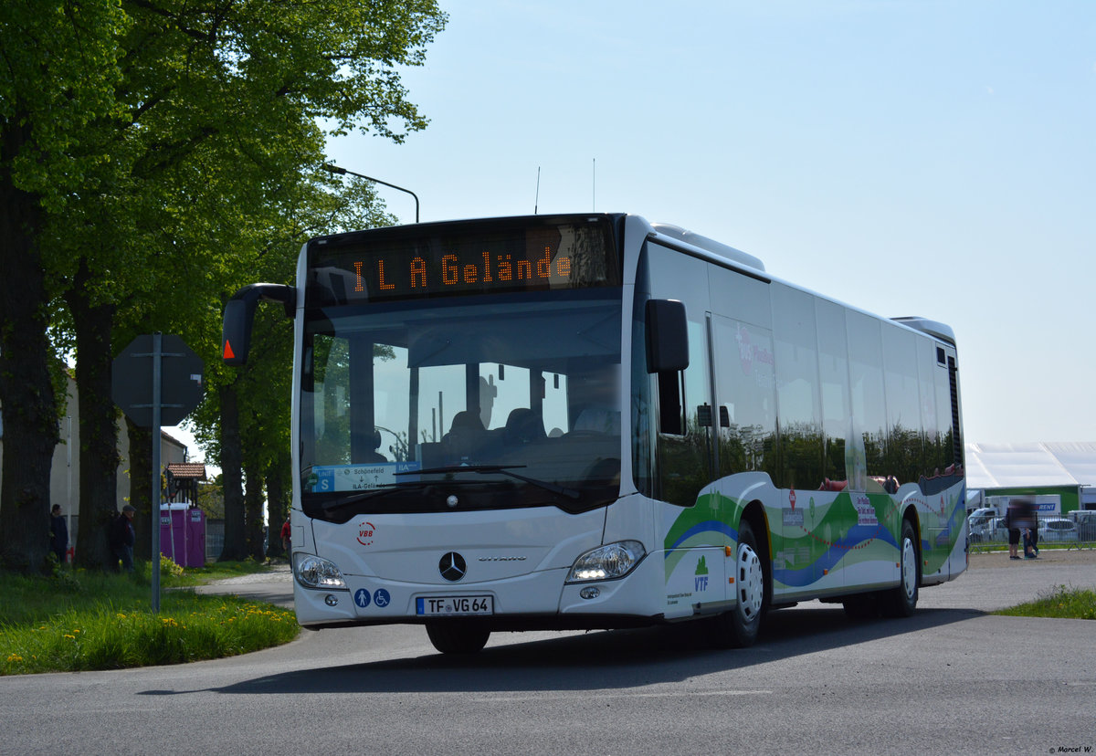 28.04.2018 | Brandenburg - Schönefeld (ILA) | Mercedes Benz Citaro II Ü | Verkehrsgesellschaft Teltow-Fläming mbH | TF-VG 64 |