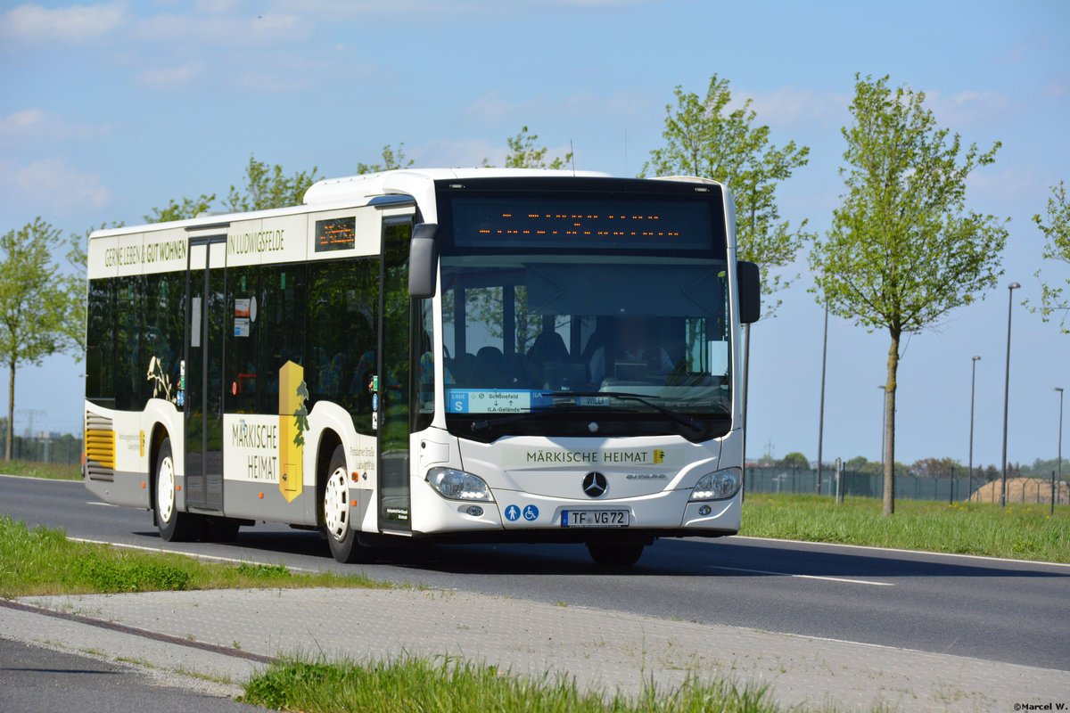28.04.2018 | Brandenburg - Schönefeld (ILA) | Mercedes Benz Citaro II Ü | Verkehrsgesellschaft Teltow-Fläming mbH | TF-VG 72 |