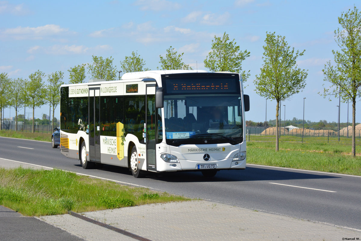 28.04.2018 | Brandenburg - Schönefeld (ILA) | Mercedes Benz Citaro II Ü | Verkehrsgesellschaft Teltow-Fläming mbH | TF-VG 73 |