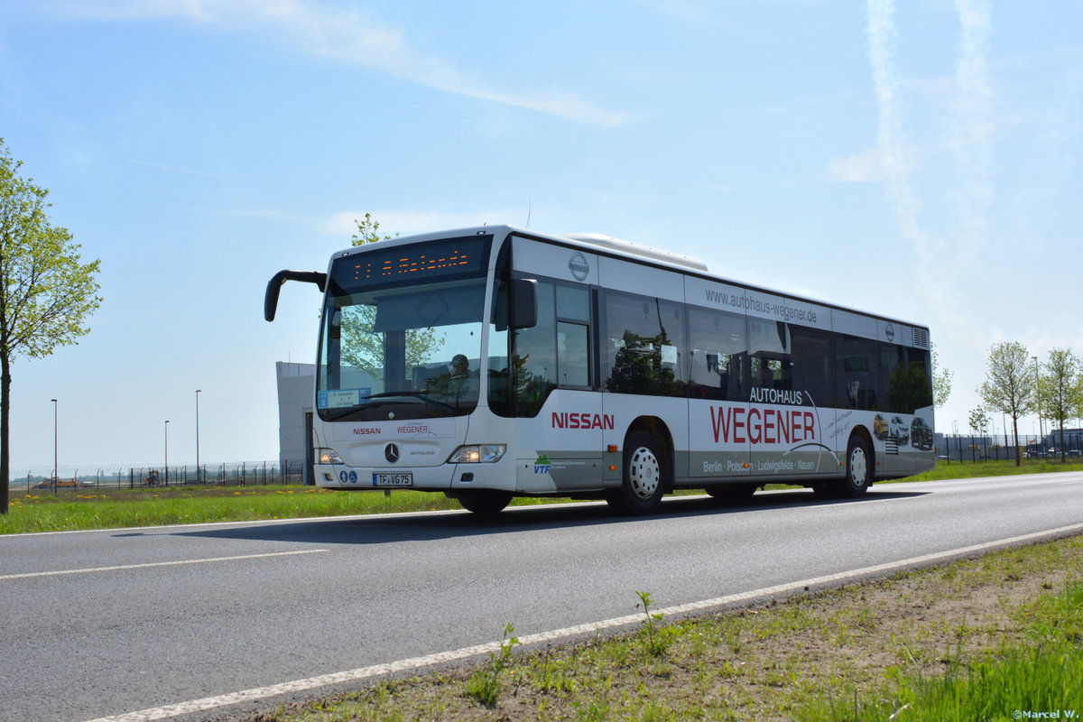 28.04.2018 | Brandenburg - Schönefeld (ILA) | Mercedes Benz Citaro I Facelift Ü | Verkehrsgesellschaft Teltow-Fläming mbH | TF-VG 75 |