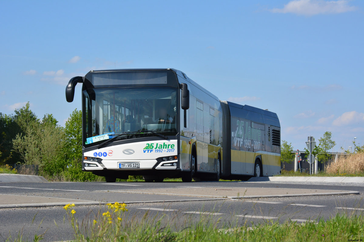 28.04.2018 | Brandenburg - Schönefeld (ILA) | Solaris Urbino 18 | Verkehrsgesellschaft Teltow-Fläming mbH | TF-VG 121 |