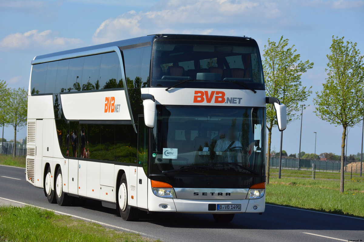 28.04.2018 | Brandenburg - Schönefeld (ILA) | Setra S 431 DT | Bus-Verkehr-Berlin KG | B-VB 1490 |