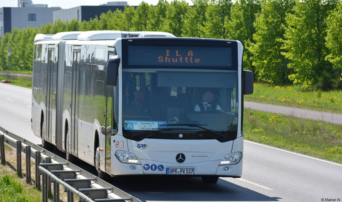 29.04.2018 | Brandenburg - Schönefeld (ILA) | Mercedes Benz Citaro II GÜ | Ostprignitz-Ruppiner Personennahverkehrsgesellschaft mbH | OPR-PV 517 |