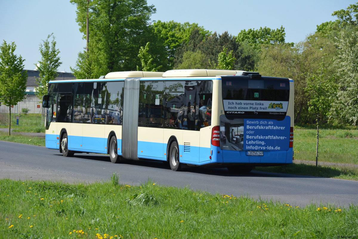 29.04.2018 | Brandenburg - Schönefeld (ILA) | Mercedes Benz Citaro I Facelift G | Regionale Verkehrsgesellschaft Dahme-Spreewald | LDS-VG 249 |