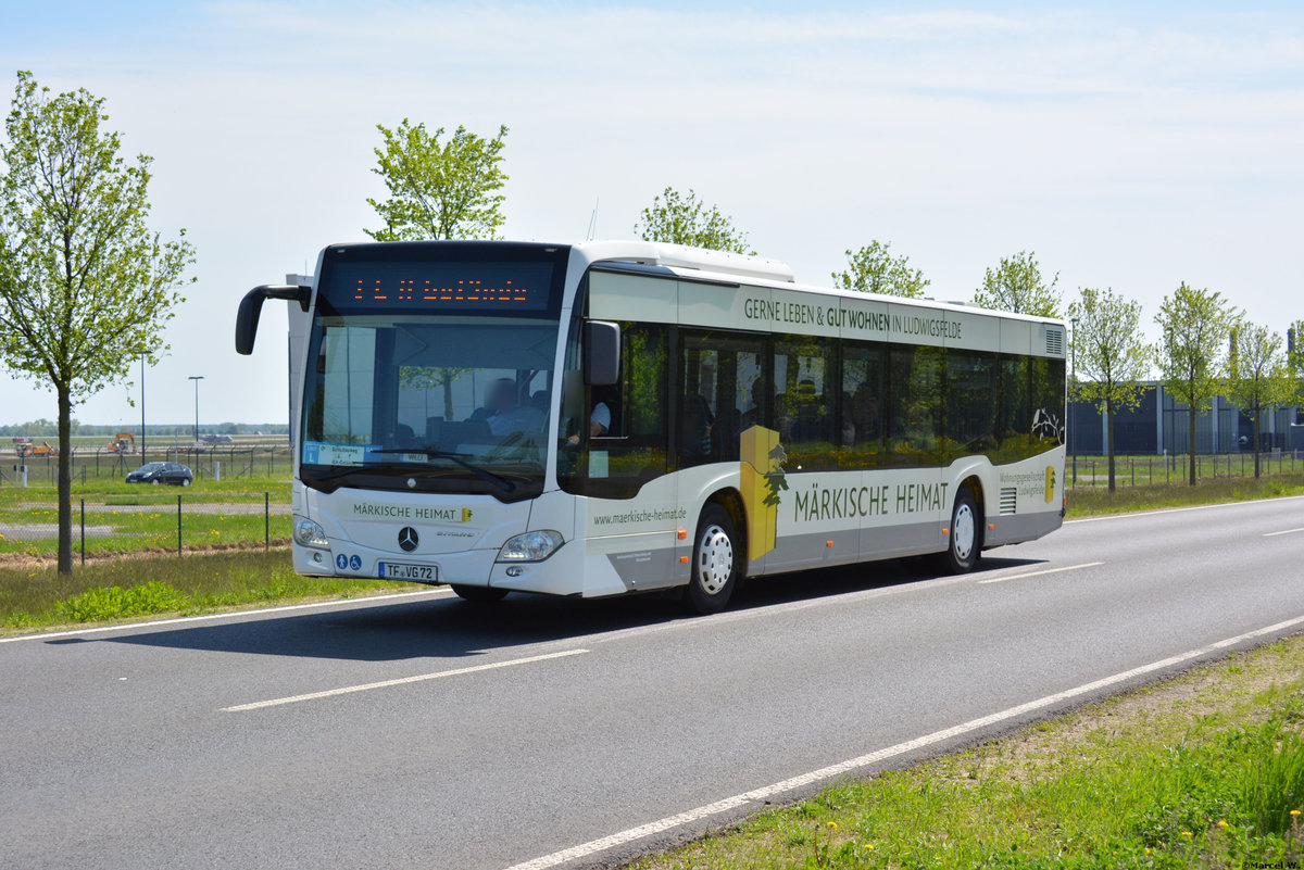 29.04.2018 | Brandenburg - Schönefeld (ILA) | Mercedes Benz Citaro II Ü | Verkehrsgesellschaft Teltow-Fläming mbH | TF-VG 72 |