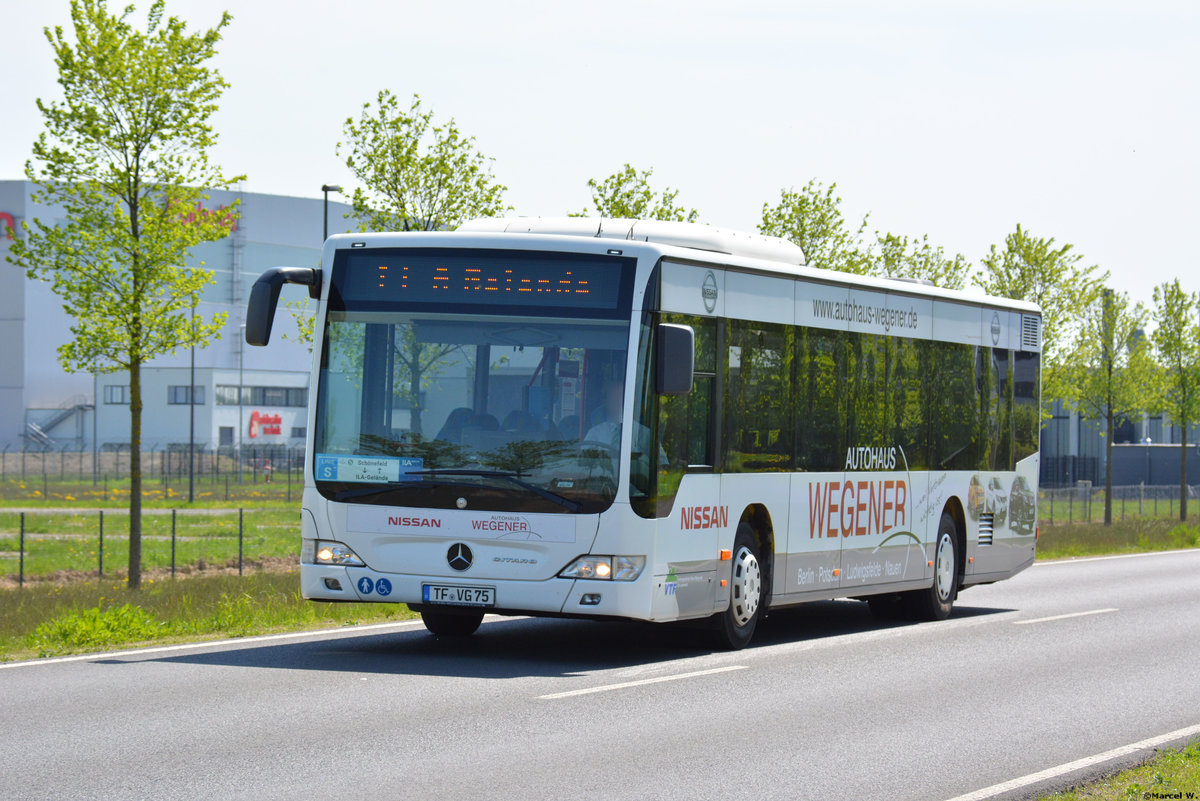 29.04.2018 | Brandenburg - Schönefeld (ILA) | Mercedes Benz Citaro I Facelift Ü | Verkehrsgesellschaft Teltow-Fläming mbH | TF-VG 75 |