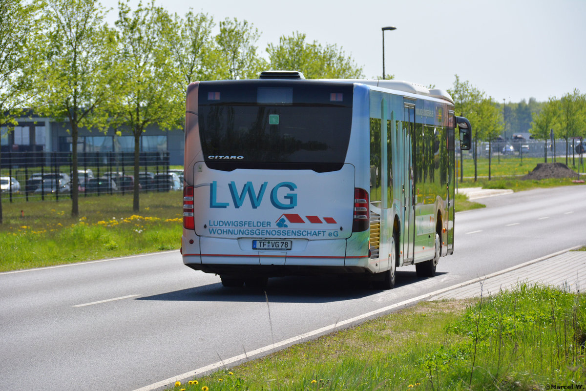 29.04.2018 | Brandenburg - Schönefeld (ILA) | Mercedes Benz Citaro II Ü | Verkehrsgesellschaft Teltow-Fläming mbH | TF-VG 78 |