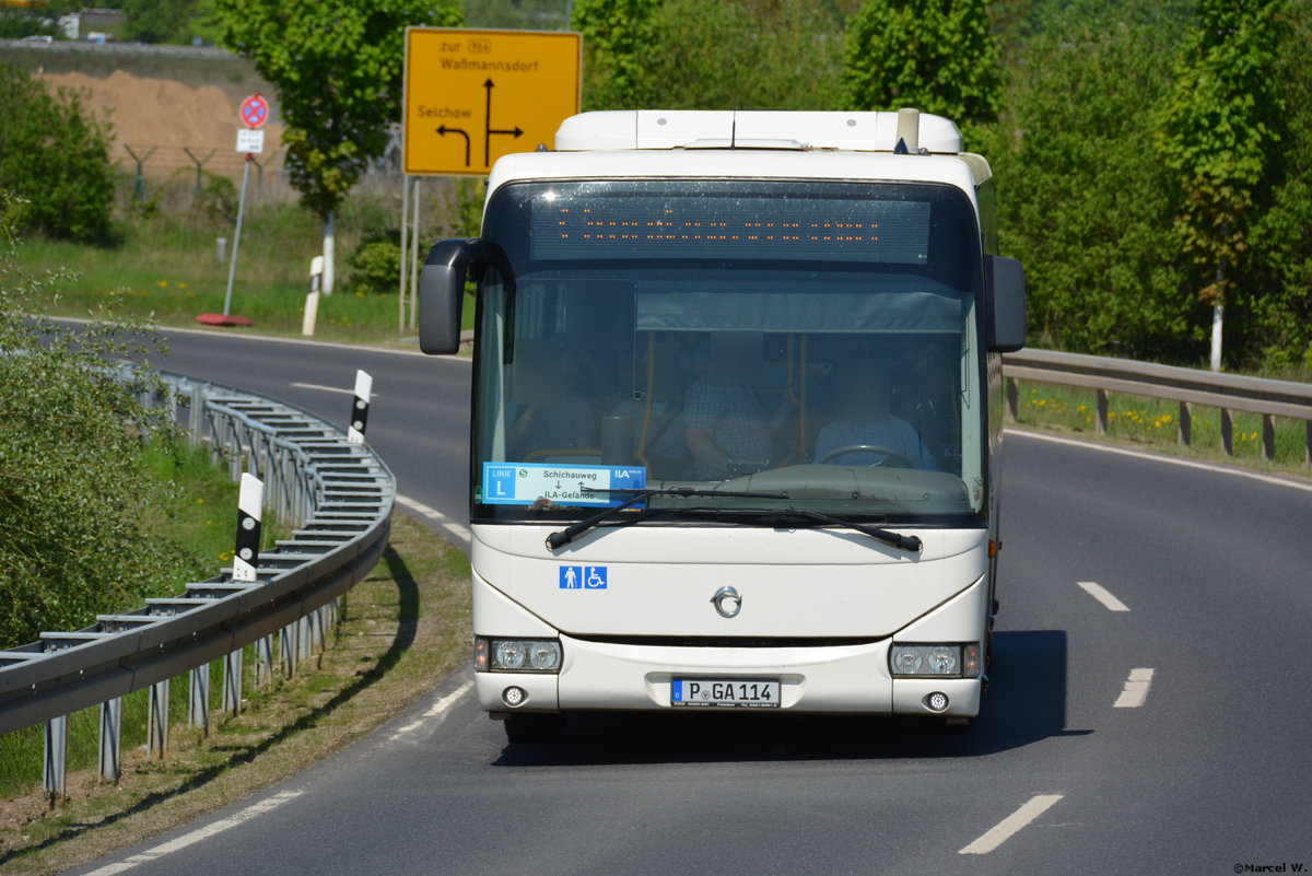 29.04.2018 | Brandenburg - Schönefeld (ILA) | Irisbus Crossway LE | Günter Anger | P-GA 114 |
