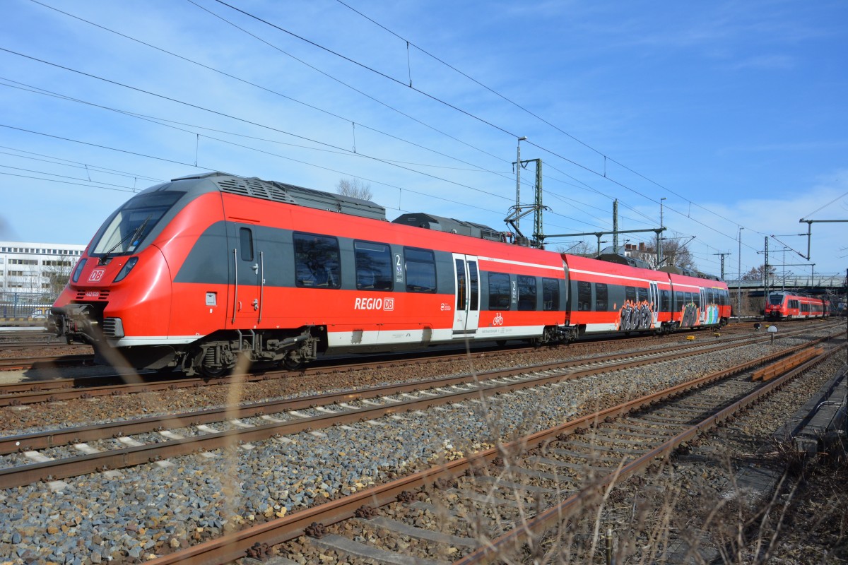 Abgestellter Talent 2 (442 630) am Hauptbahnhof in Potsdam. Aufgenommen am 22.03.2015.
