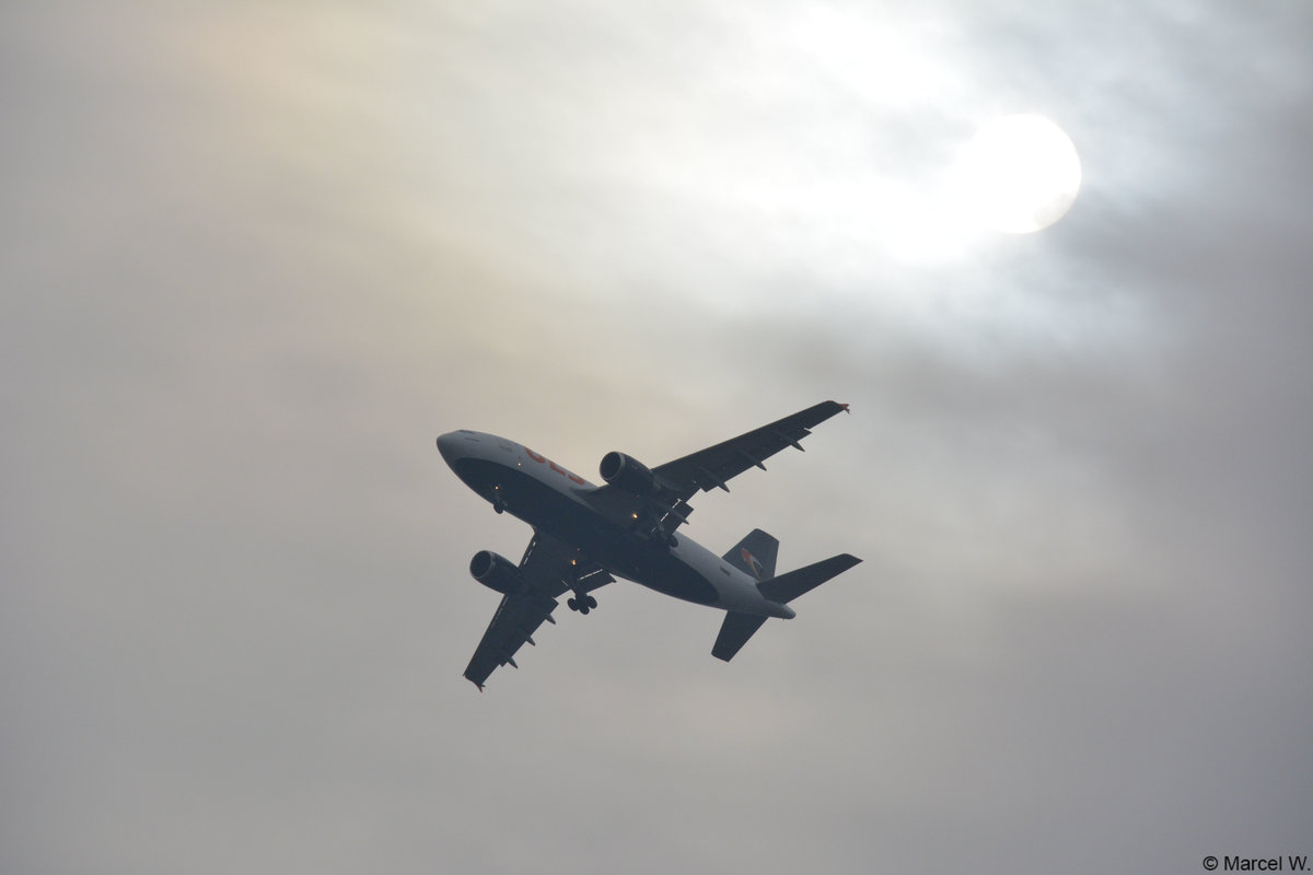 Am 06.02.2018 flog dieser Vogel tief über Maastricht. 

Airbus A310-308(F)

ULS Airlines Cargo