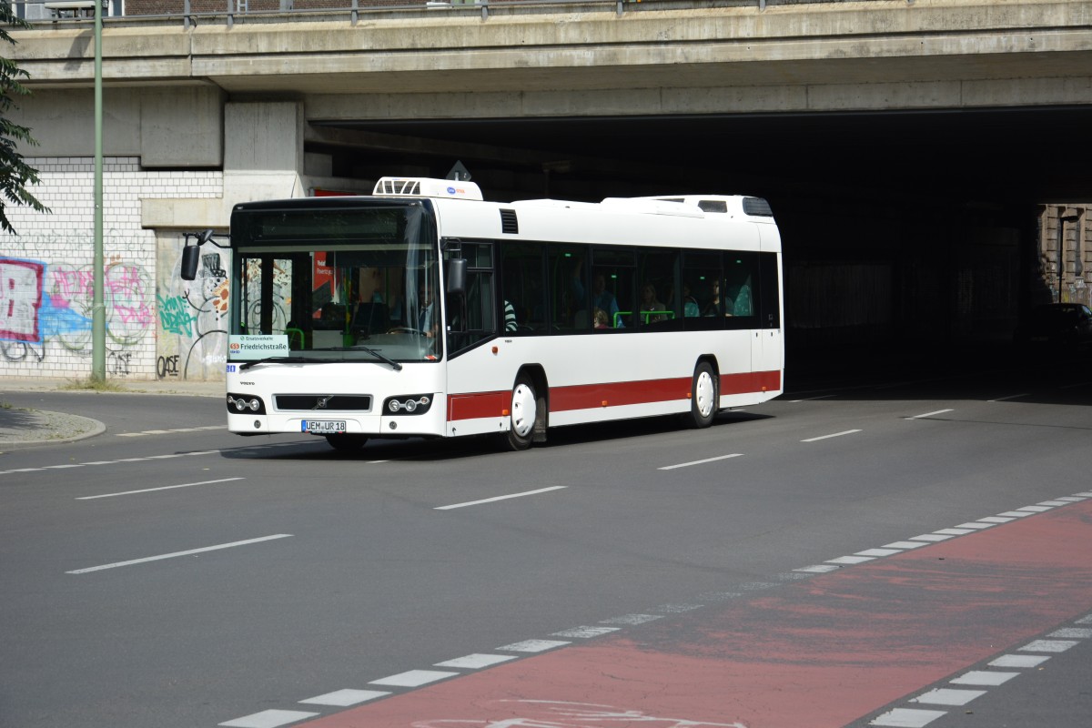 Am 16.08.2014 fährt UEM-UR 18 auf SEV Fahrt durch Berlin.