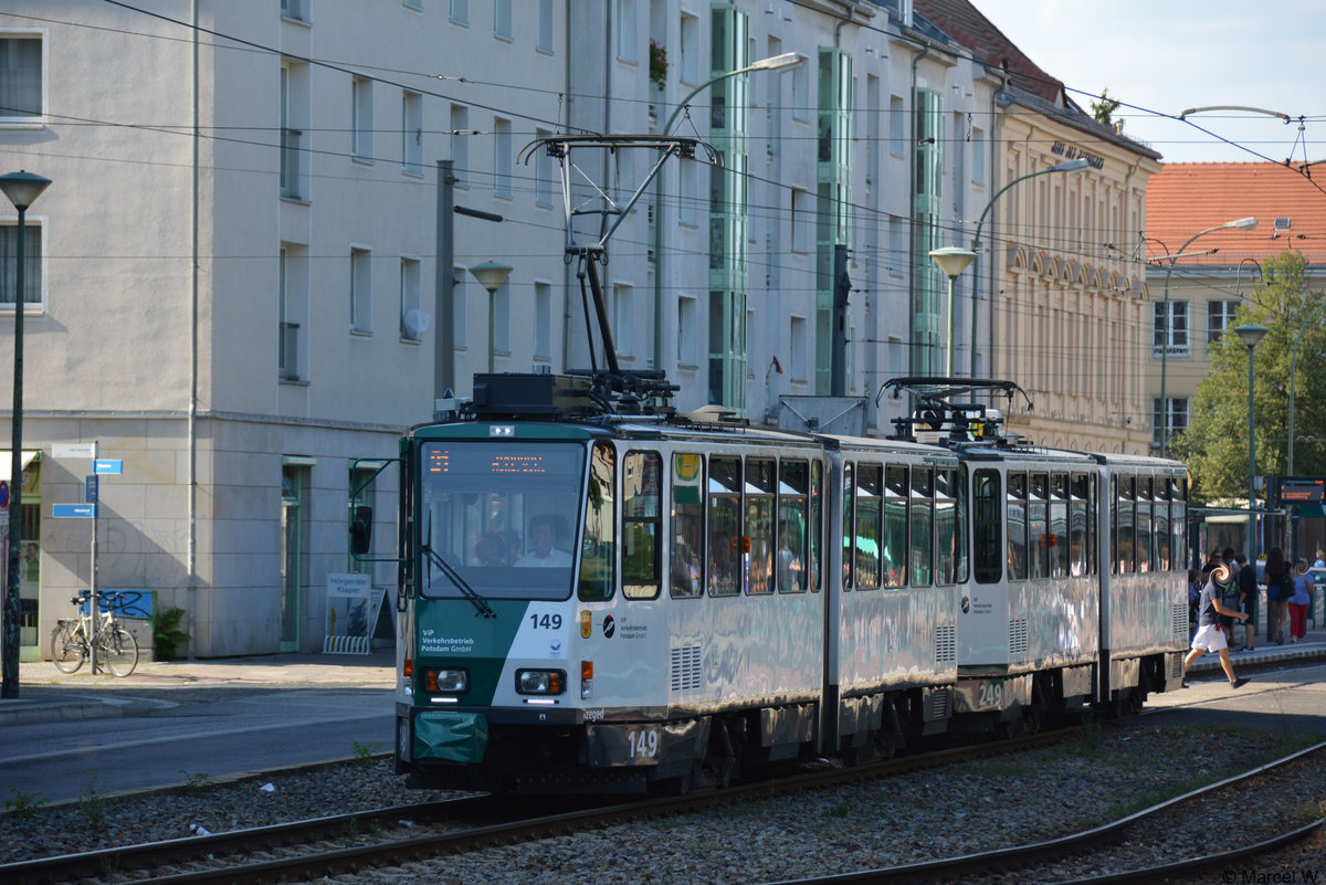 Am 26.07.2018 fuhr diese Tatra  149/249  auf der Linie 91 durch Potsdam. 