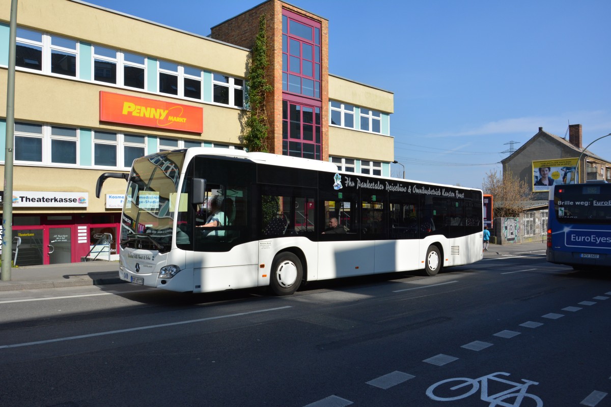 Am 30.03.2014 fährt BAR-KB 138 für die S-Bahn Berlin Schienenersatzverkehr. Aufgenommen wurde ein Mercedes Benz Citaro der 2. Generation / S-Bahnhof Friedrichsfelde Ost. 