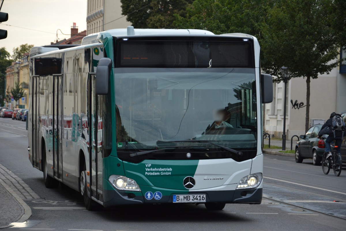 B-MB 3416 am 15.08.2014 gesehen auf der Linie 692 an der Dortustraße in Potsdam.