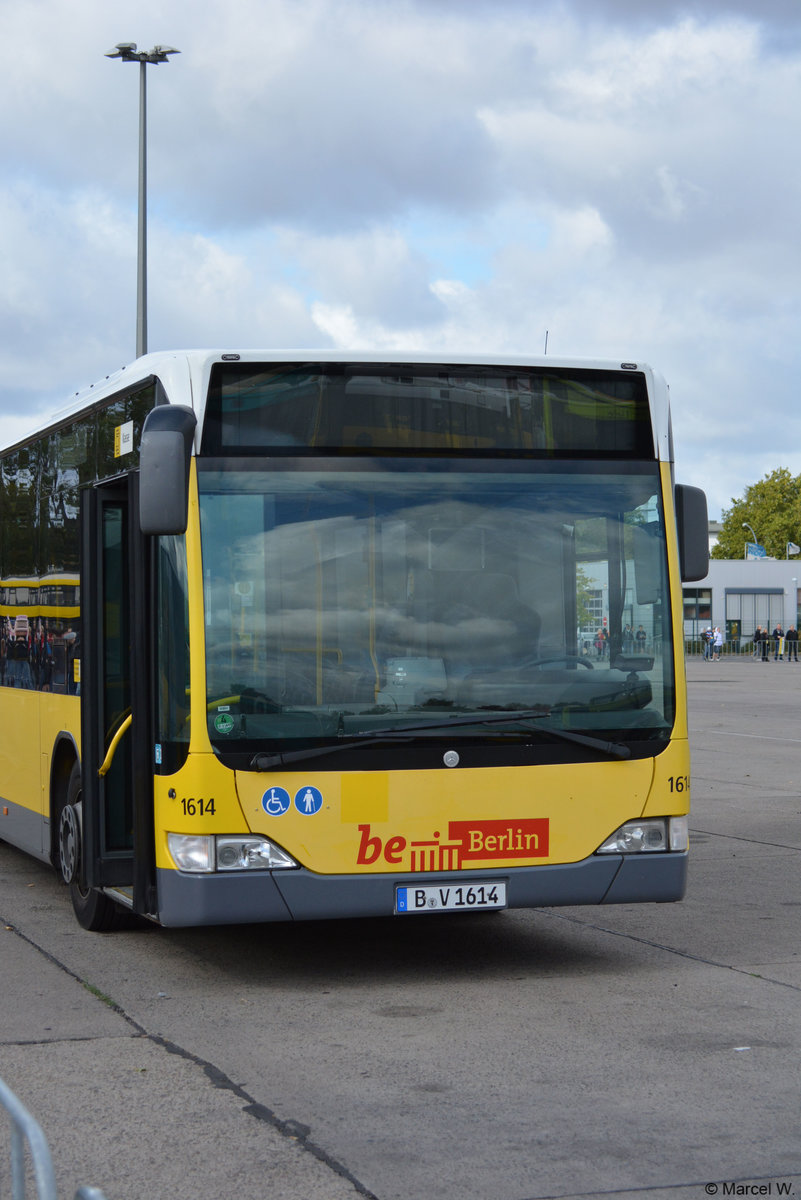 B-V 1614 nimmt an der Bus-EM in Berlin teil. Aufgenommen wurde ein Mercedes Benz Citaro Facelift / 22.09.2018.