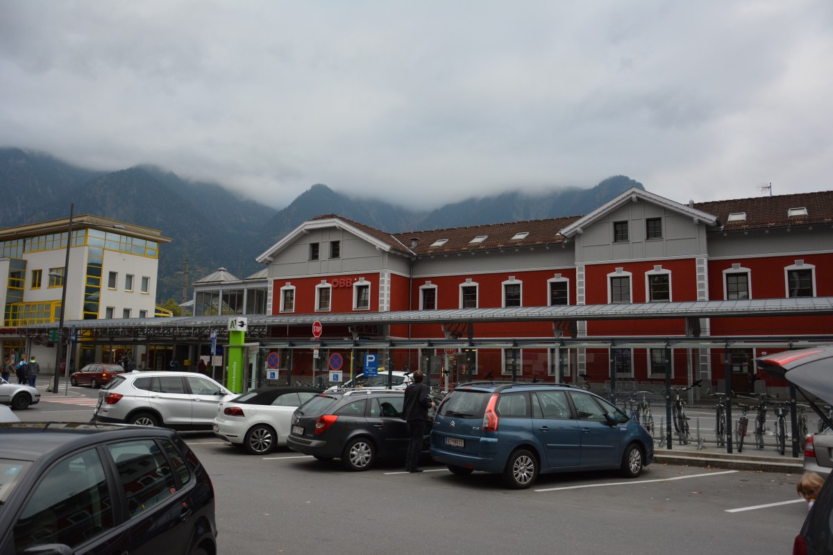 Bahnhof Bludenz im Montafon. Aufgenommen am 09.10.2015.