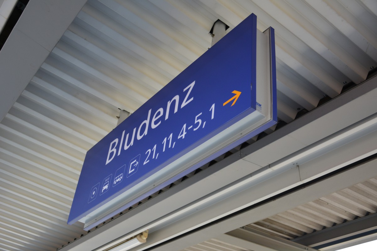 Bahnhof Bludenz im Montafon. Aufgenommen am 09.10.2015.
