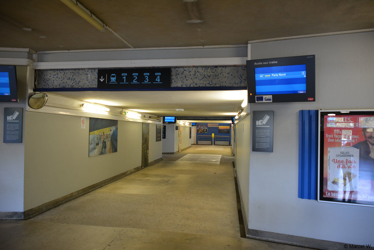 Bahnhof, Gare de Boulogne-Ville. Aufgenommen am 22.10.2018.