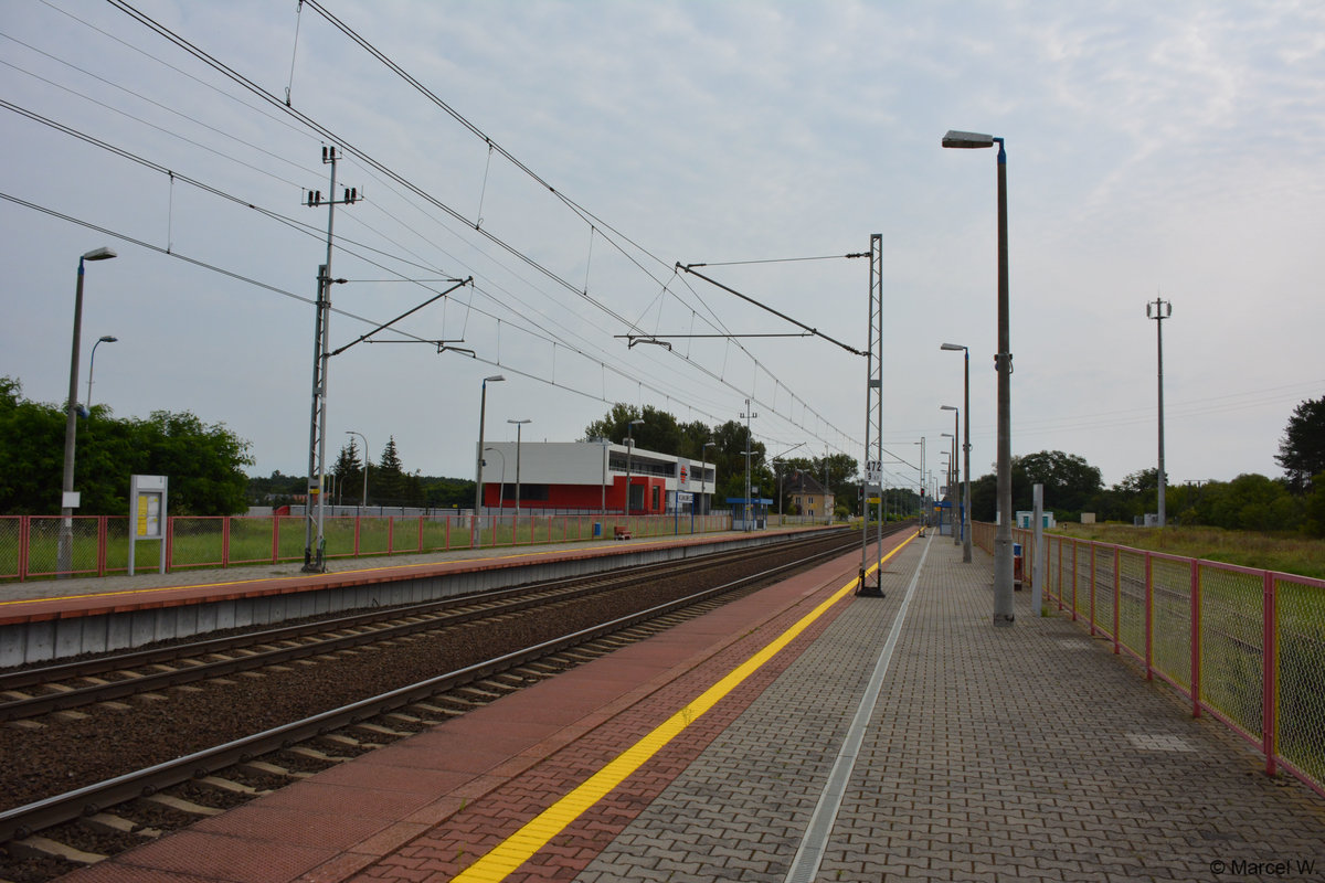 Bahnhof Kunowice (Polen). Aufgenommen am 26.08.2017.