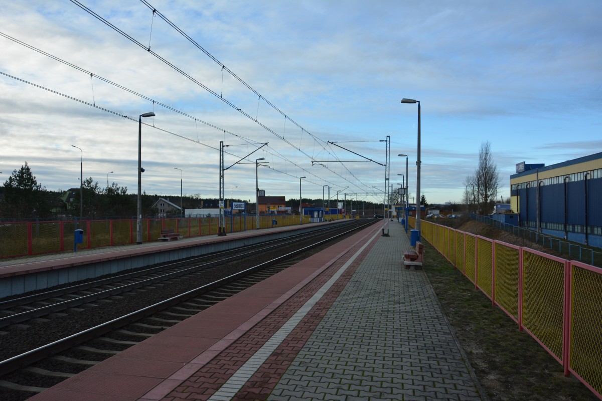 Bahnhof Slubice am 13.01.2015.