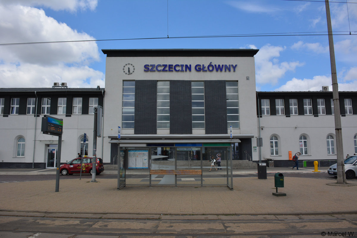 Bahnhof Szczecin Główny. Aufgenommen am 23.06.2018.