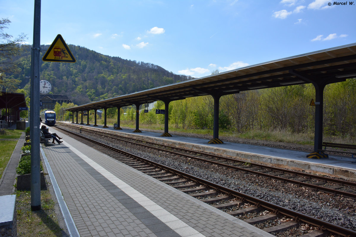 Bahnhof Thale. Aufgenommen am 30.04.2017.