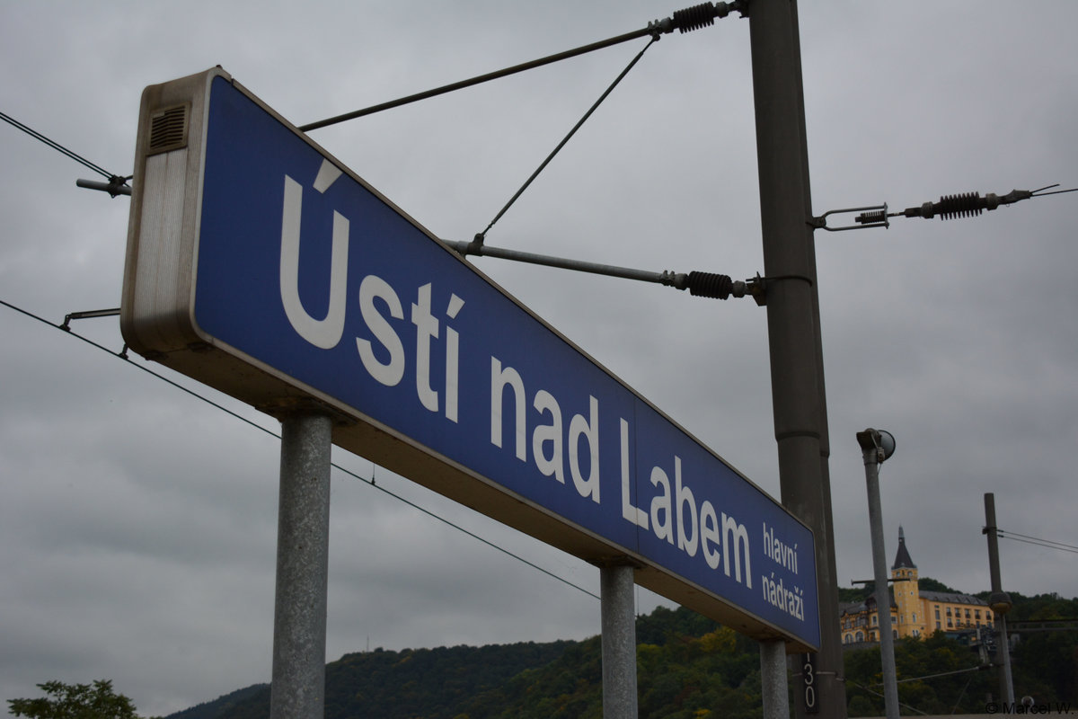 Bahnhof Usti nad Labem hlavni nadrazi. Aufgenommen am 24.09.2017.