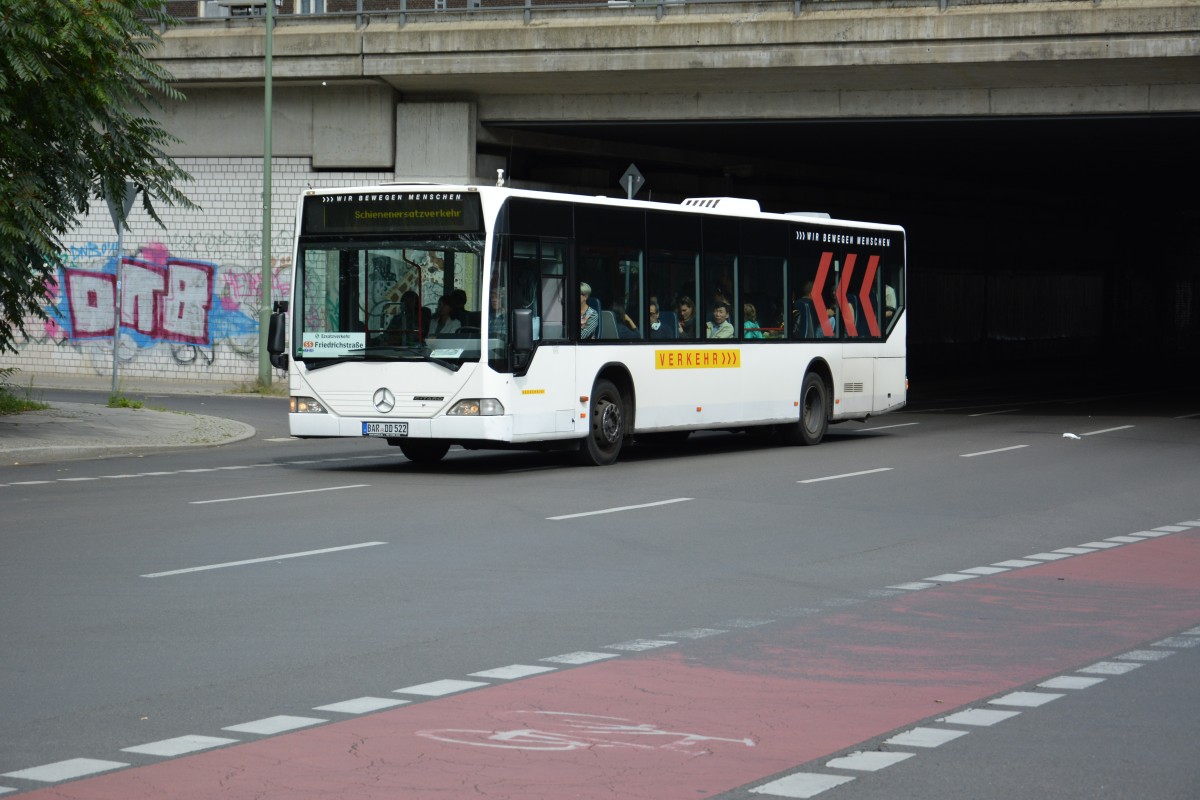 BAR-DD 522 fährt am 16.08.2014 SEV für die S-Bahn Berlin.