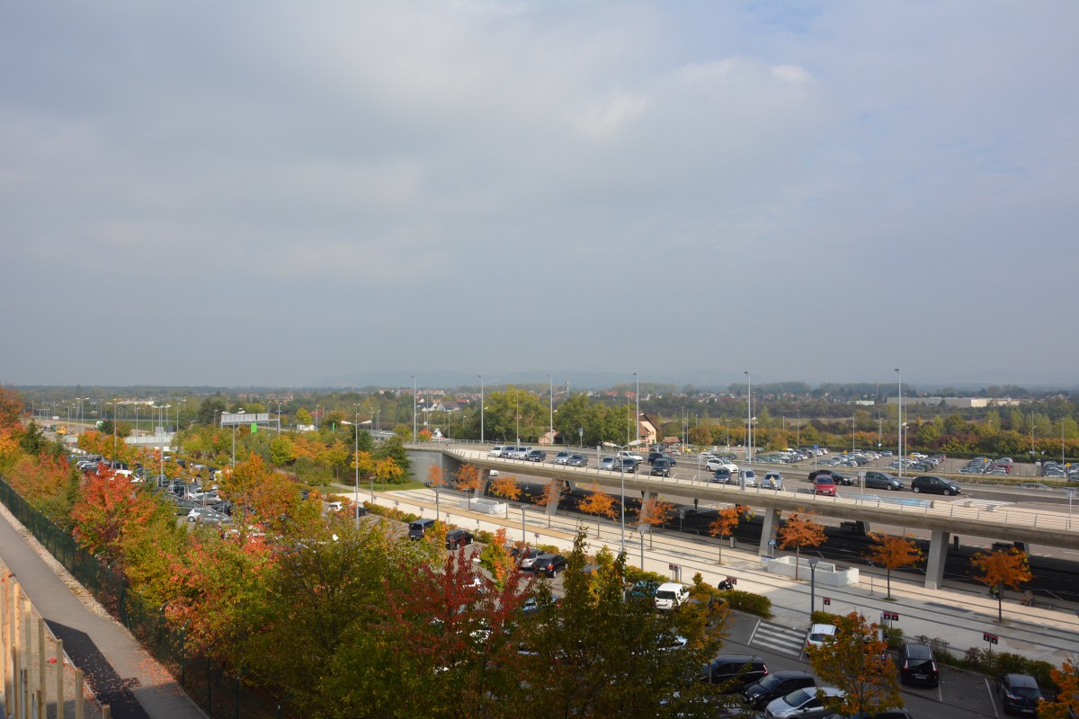 Blick vom EuroAirport Basel Mulhouse Freiburg am 13.10.2015.