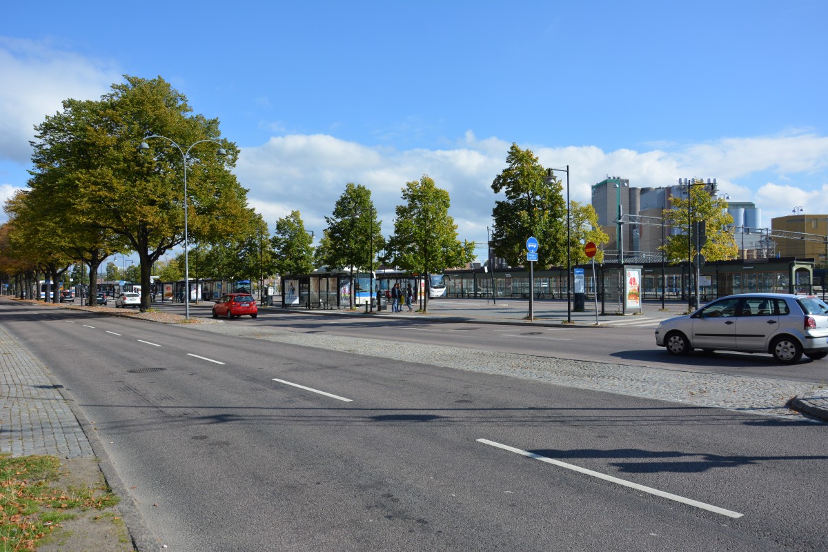 BUsbahnhof von Västerås. Aufgenommen am 17.09.2014.
