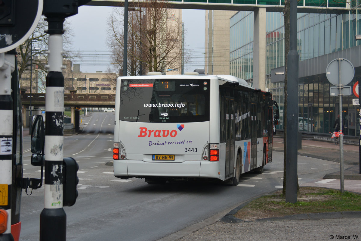 BV-NN-91 fuhr am 09.02.2018 durch Eindhoven. Aufgenommen wurde ein MAN Lion's City.	
