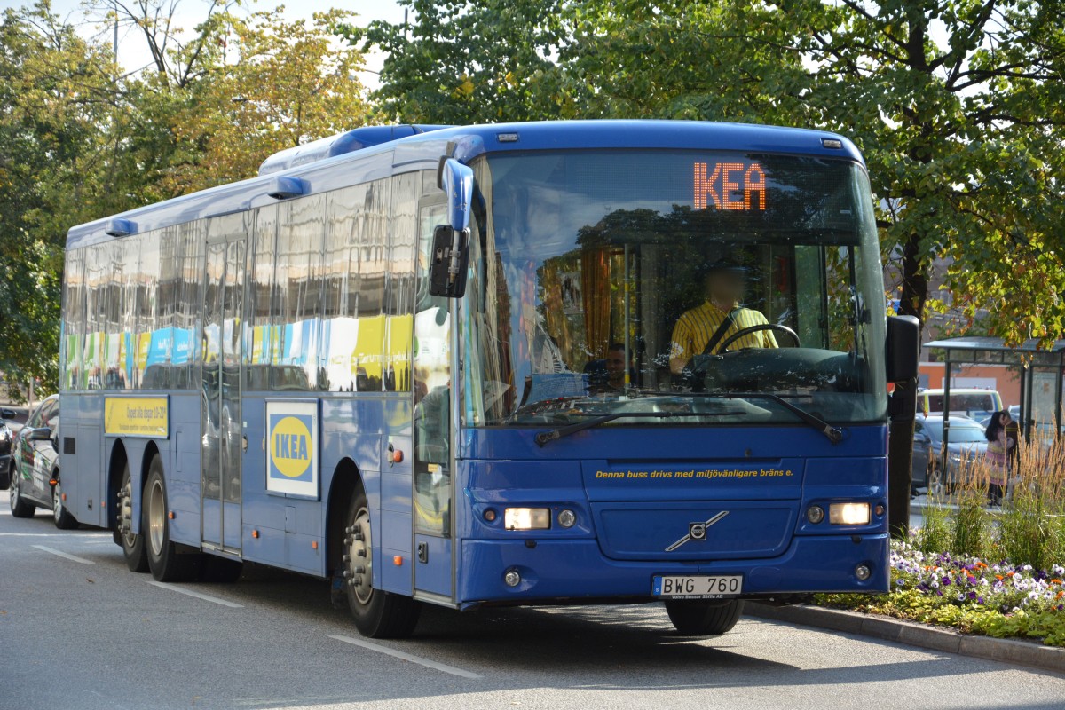 BWG 760 fhrt als Sonderfahrt zum Ikea in Stockholm. Aufgenommen am 10.09.2014 Stockholm Hauptbahnhof.
