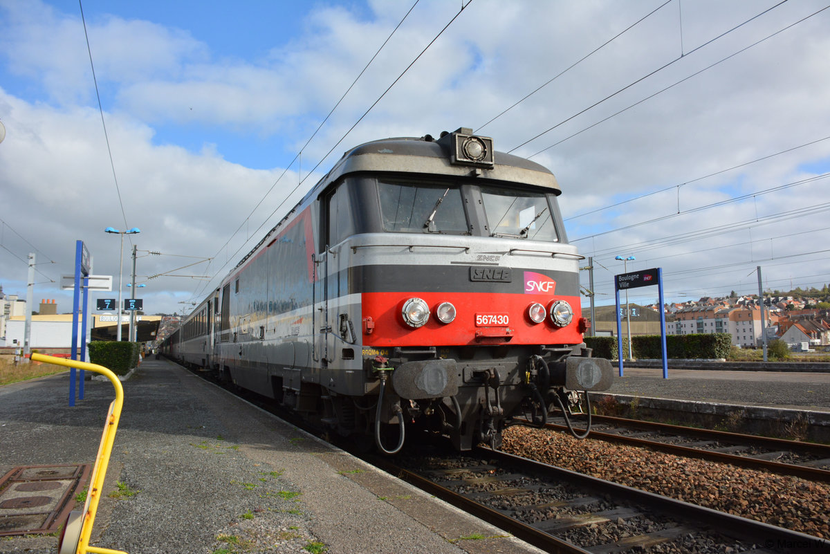Diesellok B 67000  567430  / Bahnhof Boulogne Ville / 22.10.2018.