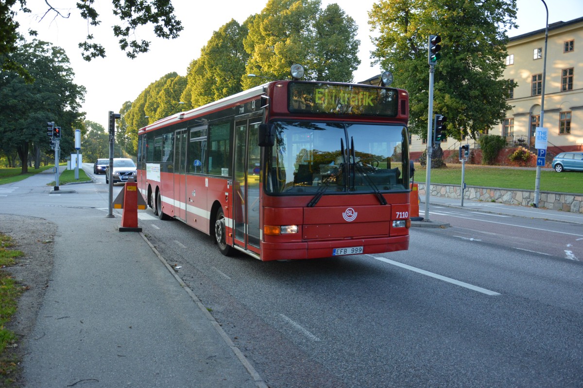 EGW 665 auf Betriebsfahrt am 10.09.2014 Drottningholmsvägen.
