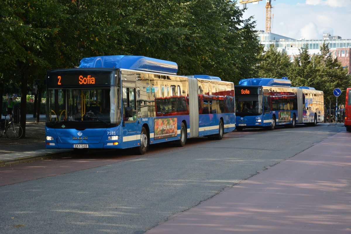 EKY 568 auf der Hauptlinie 2 nach Sofia am 10.09.2014 Stockholm City.