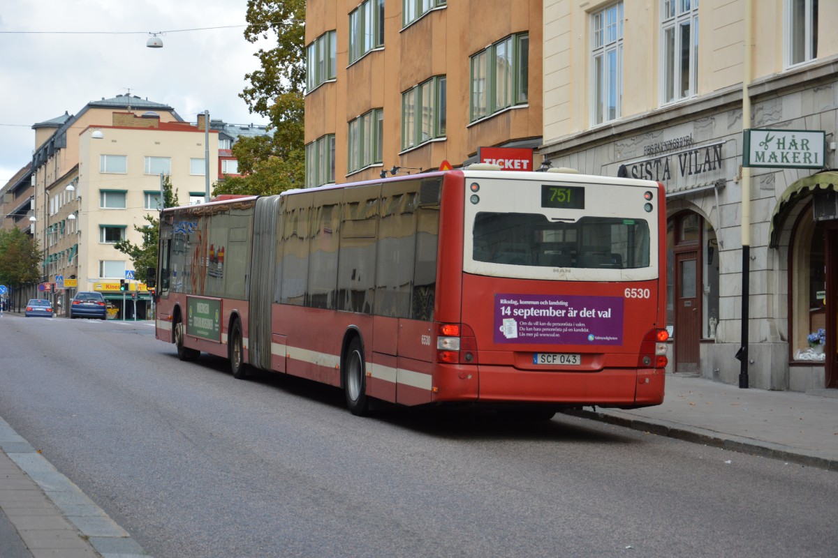 MAN Lion's City am 13.09.2014 in Södertälje. SCF 043.