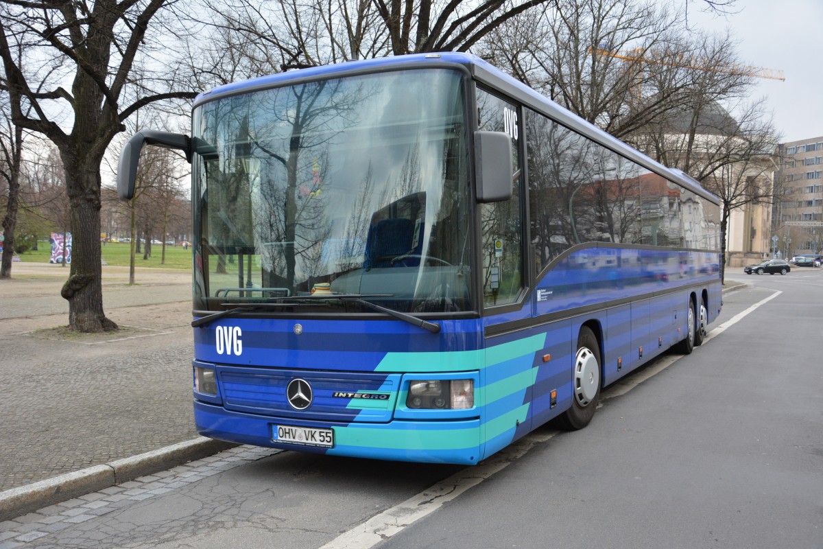 OHV-VK 55 auch als Sonderfahrt für die Kundgebung von Verdi nach Potsdam gekommen. Aufgenommen am 24.03.2014 Potsdam Bassinplatz.